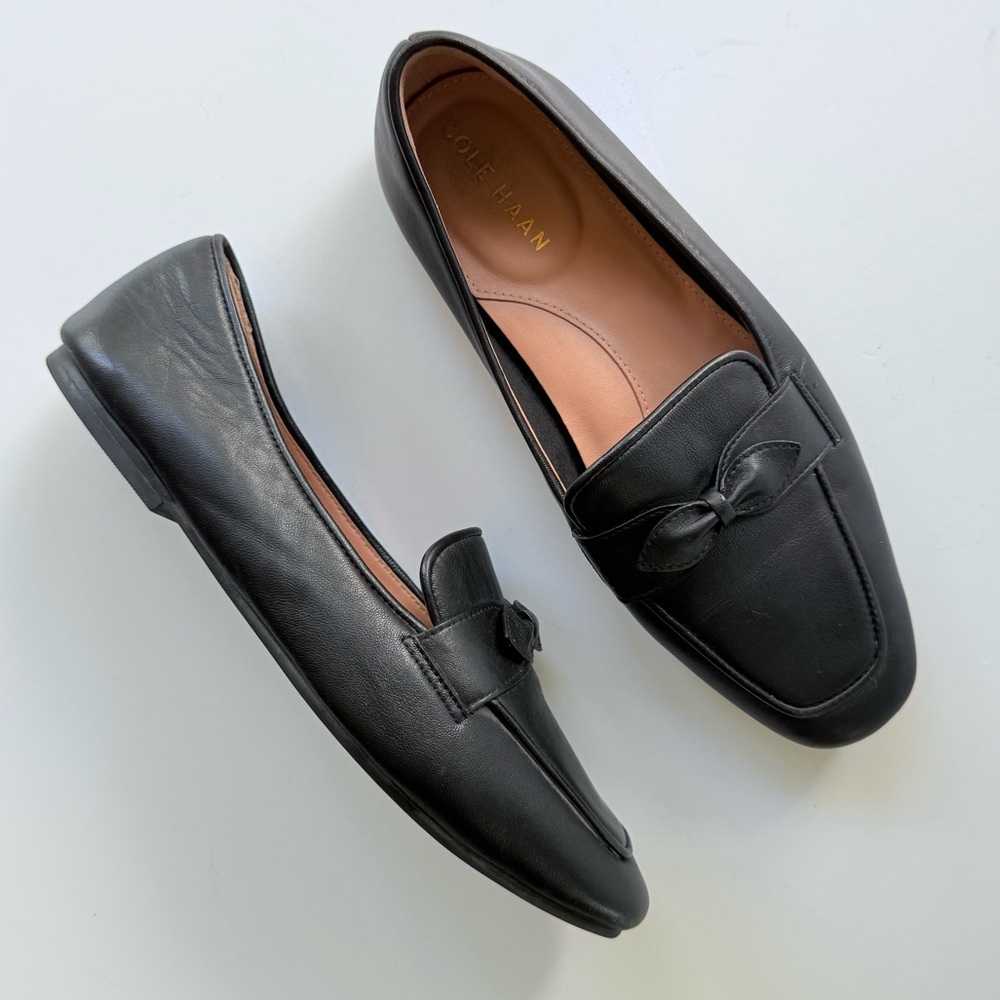 Cole Haan Black Leather Loafers